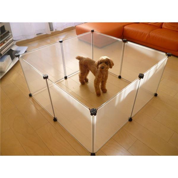 （まとめ）ペットフェンスS8枚組（ペット用品）〔×5セット〕