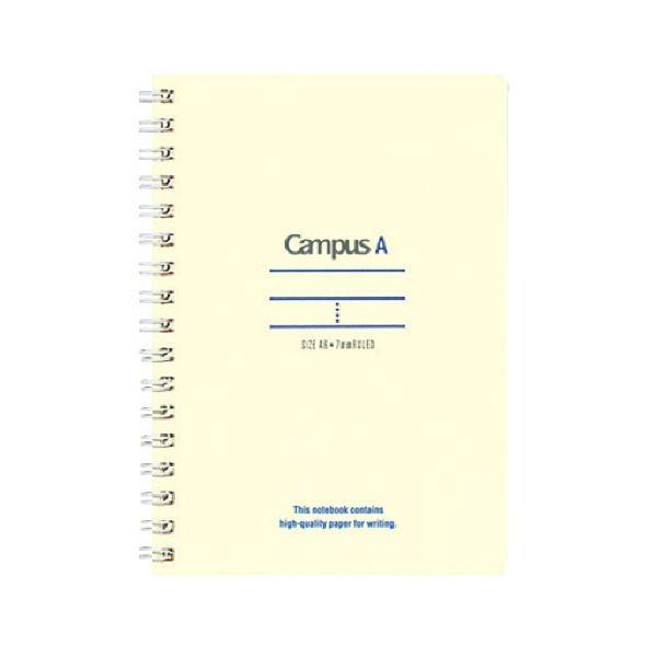 （まとめ）コクヨ キャンパスツインリングノート（ミニサイズ）A6 A罫 50枚 青 ス-T150A-...