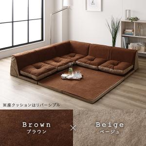 日本製 フロアマット 付 ソファ セット グレ...の詳細画像5