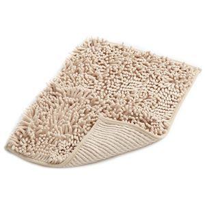 〔30個セット〕 吸水速乾 バスマット/お風呂マット 〔36×50cm ベージュ〕 長方形 マイクロ...