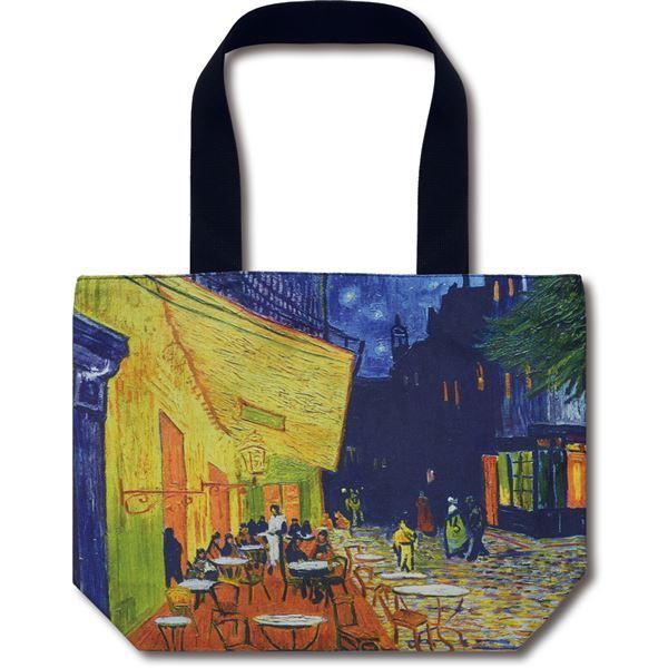 名画 バッグ 〜ミュージアムアートコレクション〜 Lサイズ ゴッホ 「夜のカフェテラス」