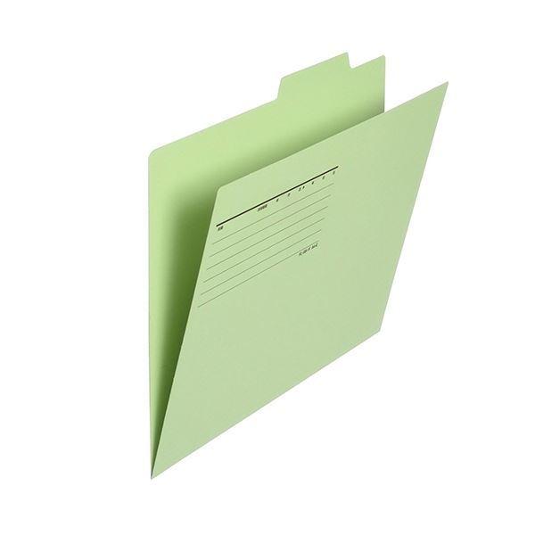 （まとめ）プラス 個別フォルダー エコノミータイプA4 グリーン FL-082IF 1パック(50冊...