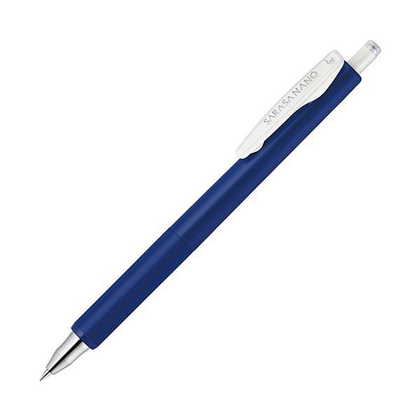 ゼブラ ゲルインクボールペン サラサナノ0.3mm 青 JJH72-BL 1セット（10本）
