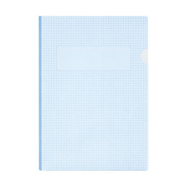 ライオン事務器 紙製メモホルダー A4 ブルー KM-6D-50P 1パック（50冊）