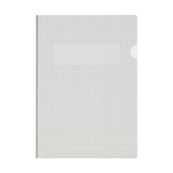 ライオン事務器 紙製メモホルダー A4 グレー KM-6D-50P 1パック（50冊）