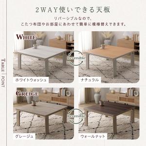 こたつ テーブル 単品 〔 正方形 約60×6...の詳細画像4