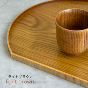 半月盆 カラー 全4色 木製 おせち お盆 漆...の詳細画像4