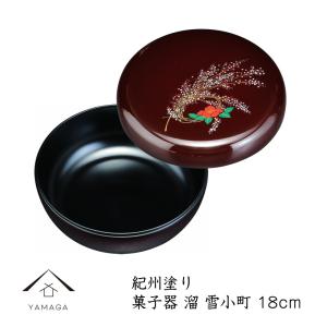 茶道具 菓子器 干菓子器 貴人高杯 溜塗り 6寸 溜塗 茶道 : 茶道具