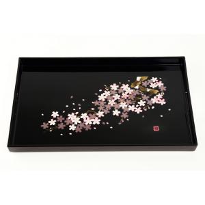 若泉漆器 富士長手木目盆 溜 尺5寸 1-61-13 : スタイルキッチン - 通販