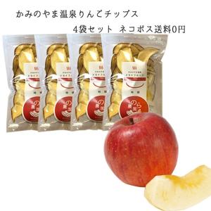 ドライフルーツ 砂糖不使用 国産 無添加 かみのやま温泉 のら農園 りんご 40gx4袋入｜yamagatamaru