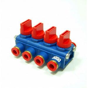 CO2分岐パーツ ADA『4連ハンドバルブ(HV-4V)』