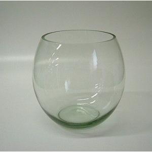 手作り風ガラス製金魚鉢(Mサイズ)