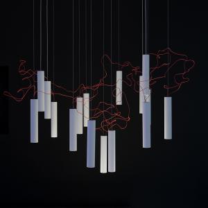 Davide Groppi（ダビデ・グロッピ）ペンダント照明 SIMBIOSI（シンビオーシ） マットホワイト（要電気工事・電源別置（別売）・受注品）
