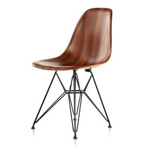 (予約注文)Herman Miller（ハーマンミラー）Eames Wood Chair ワイヤーベース/ブラック/サントスパリサンダー(取寄品)｜ヤマギワ YAMAGIWA