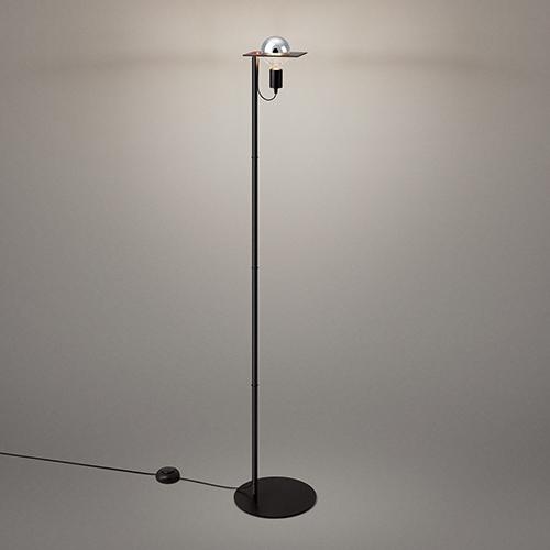 （即納）YAMAGIWA（ヤマギワ）フロア照明 MIRROR BALL LAMP φ270mm ブラ...