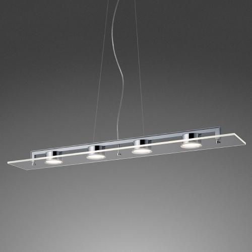 （即納）YAMAGIWA（ヤマギワ）ペンダント照明 P-FLAT 4灯 クリア（専用ランプ（別売））