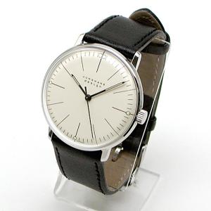 JUNGHANS(ユンハンス)「MAX BILL 2710」[4852710]シルバーケース×ブラックレザー｜ヤマギワ YAMAGIWA