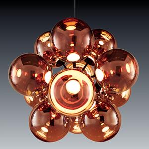 TOM DIXON（トム・ディクソン）BURST CHANDELIER GLOBE バーストシャンデリア グローブ コッパー(要電気工事)｜yamagiwa