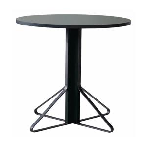 artek(アルテック)ダイニングテーブル KAARI TABLE(カアリ・テーブル) φ80cm ブラックステインオーク/ライトグレーリノリウム(受注品)｜yamagiwa