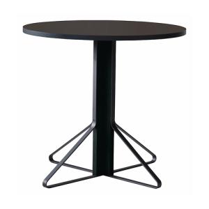 artek(アルテック)ダイニングテーブル KAARI TABLE(カアリ・テーブル) φ80cm ブラックステインオーク/ブラックリノリウム(受注品)｜yamagiwa