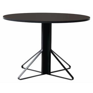 artek(アルテック)ダイニングテーブル KAARI TABLE(カアリ・テーブル) φ110cm ブラックステインオーク/ブラックリノリウム(受注品)｜yamagiwa