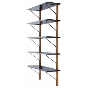 artek(アルテック)ウォールシェルフ KAARI SHELF(カアリ・シェルフ) ナチュラルオーク/ブラックグロッシーメラミン(受注品)｜yamagiwa