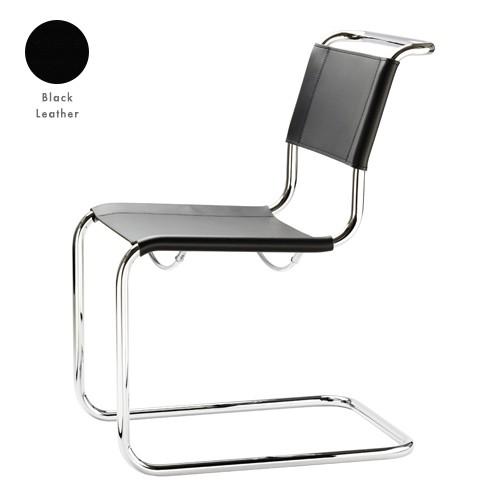 THONET キャンティレバーチェア no.S33 ブラックレザー(受注品)