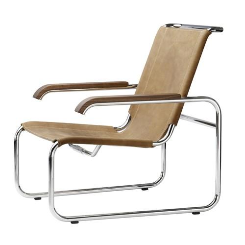 THONET アームチェア no.S35L ブラウンレザー×ウォルナット(受注品)