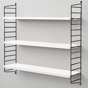 string(ストリング)壁掛け収納 「system BASIC 78×20」ホワイト