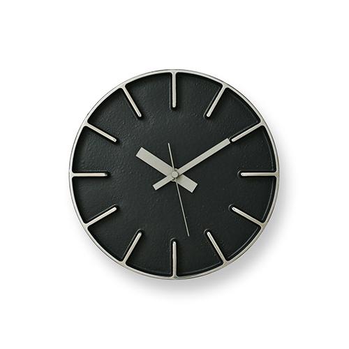 Lemnos(レムノス)掛時計 edge Clock(エッジ クロック)Φ180mm ブラック