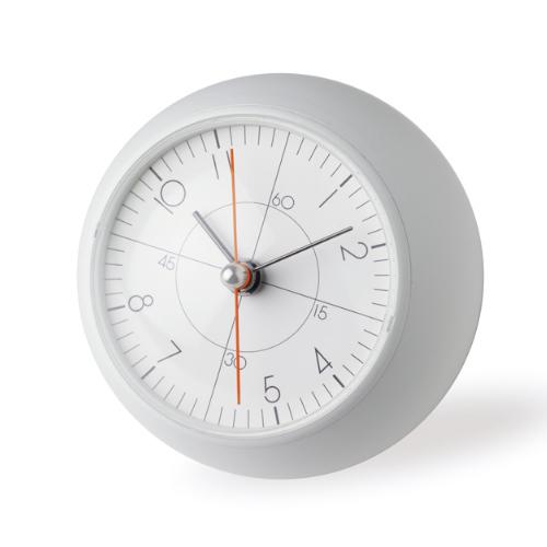 Lemnos(レムノス)置時計 earth clock less(アース クロック レス) ホワイト