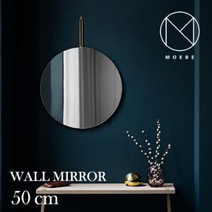 MOEBE(ムーベ)ブラック 50cm WALL MIRROR(ウォールミラー) : YAMAGIWA