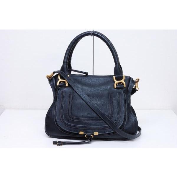 クロエ マーシー MARCIE 2WAY ショルダーバッグ ハンドバッグ ブラック【美品】
