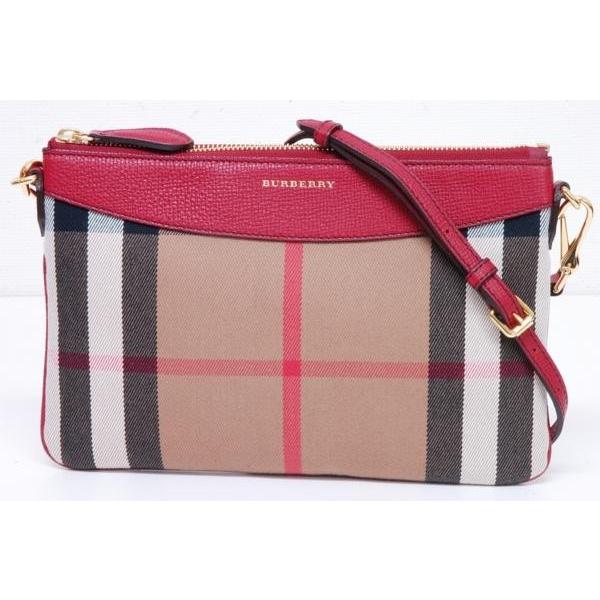 バーバリー ハウスチェック ダービー 2WAY ショルダーバッグ クラッチバッグ 3994342【未...