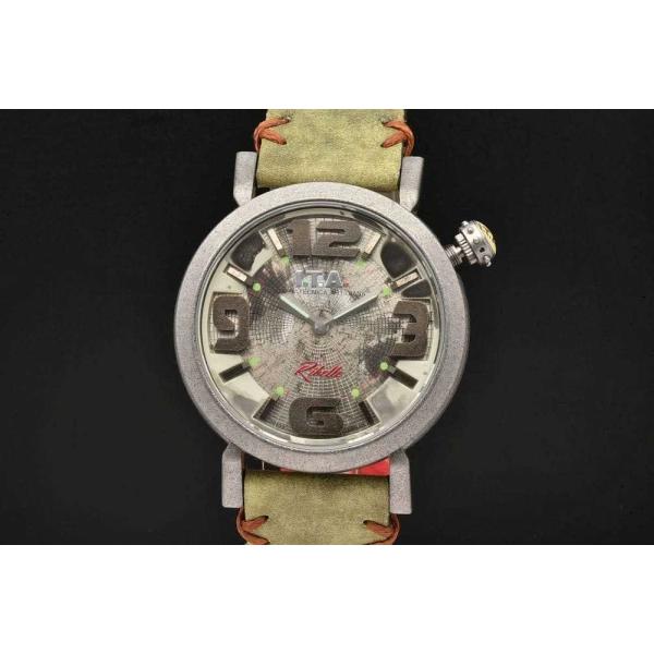 アイティーエー 22.00.03 リベッレ メンズ SS/レザー クォーツ シルバー文字盤【I.T....