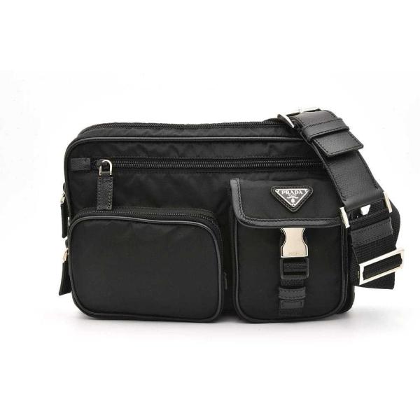 プラダ トライアングルロゴ ベルトバッグ ウエストバッグ ボディバッグ ナイロン ブラック NERO