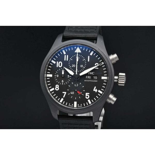IWC シャフハウゼン IW389101 パイロットウォッチ クロノグラフ トップガン メンズ セラ...