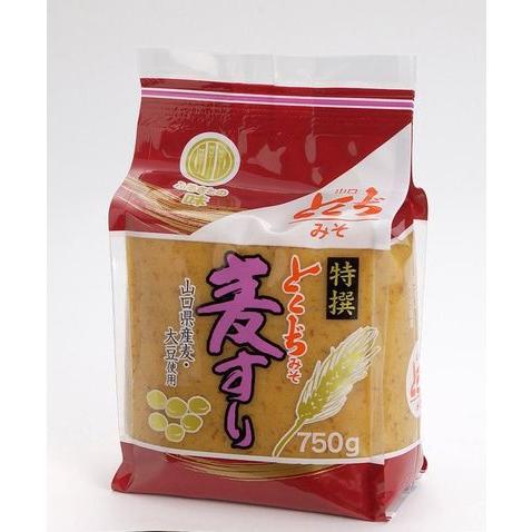 【山口県】【山口市陶】【とくぢ味噌】【山口県産原料使用】特選麦すり味噌７５０gＸ６個★
