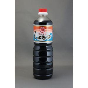 【山口県】【萩市土原】【岡田味噌醤油】マルオカ 天然醸造　金印醤油 1L×6本(10000781)