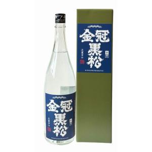 【山口県】【岩国市御庄】【村重酒造】 金冠黒松　青帯　純米酒　1800ml箱入