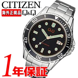 CITIZEN シチズン Q&Q キューアンドキュー メンズ 腕時計 A172J212Y カレンダー 5気圧防水 ビジネス ファッション スーツ｜yamaguchitradhing