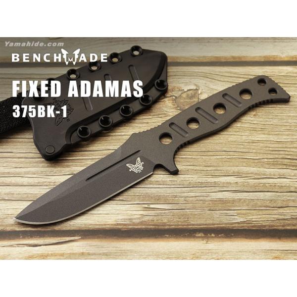 ベンチメイド シースナイフ 375BK-1 フィクスド アダマス ブラック BENCHMADE Fi...