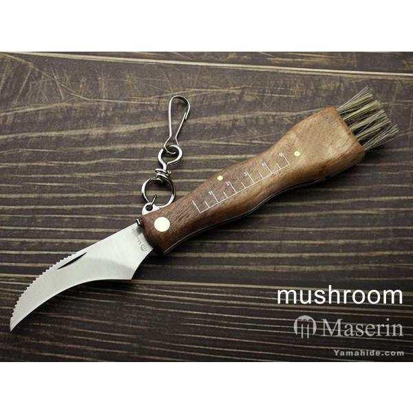 マセリン 800 マッシュルームナイフ ウォールナット Maserin mushroom knife
