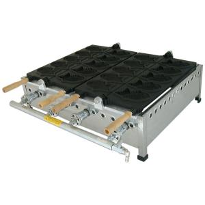 LPガス用 10匹(業務用鯛焼き器)山下金物製 (送料無料 LPガス用 10匹(業務用鯛焼き器)山下金物製 (送料無料