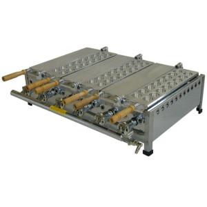 LPガス用 片面2丁（半自動たこ焼き器）山下金物製 （送料無料