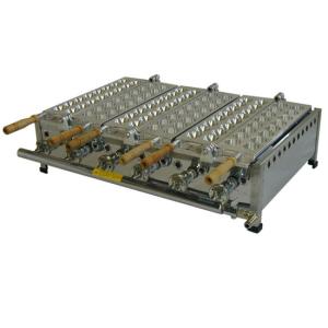 LPガス用 片面2丁（半自動たこ焼き器）山下金物製 （送料無料