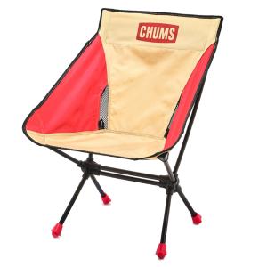 CHUMS(チャムス) Compact Chair Booby Foot Low/Beige/Red CH62-1772 コンパクトチェア チェア アウトドアチェア｜yamakei02