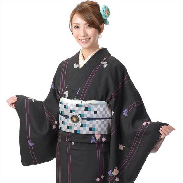 小紋 着物 正絹 仕立て上がり Moe Oshikiri 袷 レディース 女性 カジュアル すぐに着...