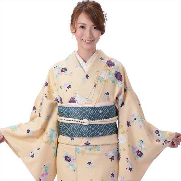 小紋 着物 正絹 仕立て上がり Osikiri Moe 袷 レディース 女性 カジュアル すぐに着れ...