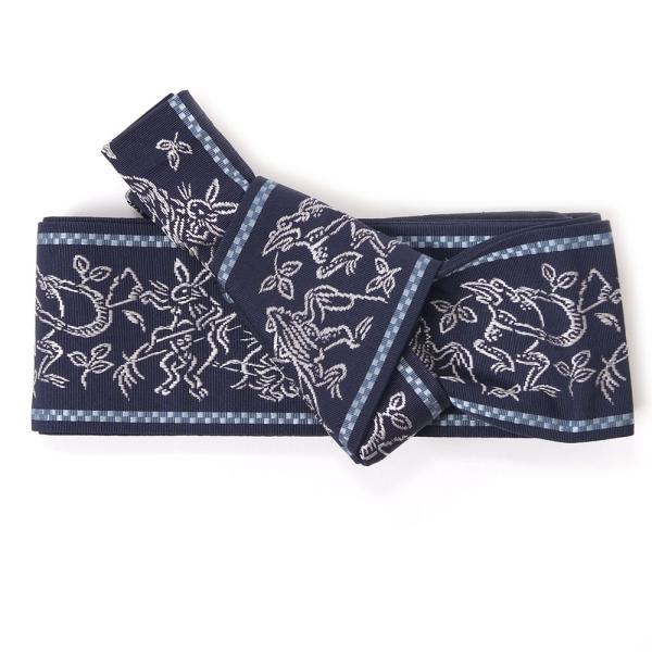 角帯 ワンタッチ アウトレット 少難あり 本場筑前 博多織 正絹 男帯 面テープでとめるだけ 軽装帯...